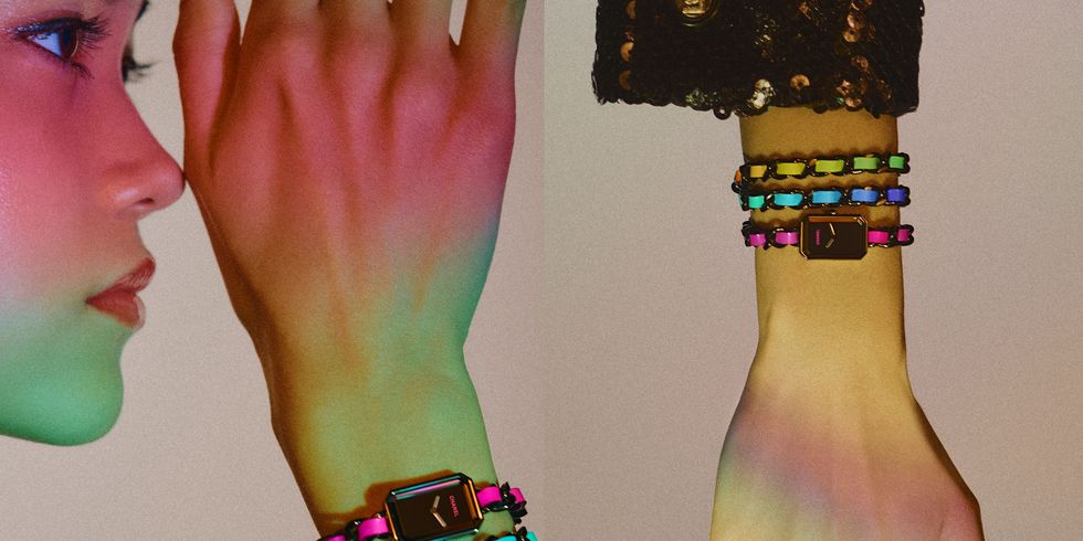 Chanel限量Electro膠囊系列「集合J12、Première等4大香奈兒腕表」披上電音彩虹光譜-復(fù)刻表