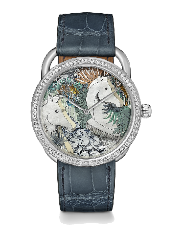 愛(ài)馬仕絲巾成為表盤(pán)亮點(diǎn),把「愛(ài)馬仕藝術(shù)絲巾」圖騰收進(jìn)表盤(pán)-復(fù)刻表