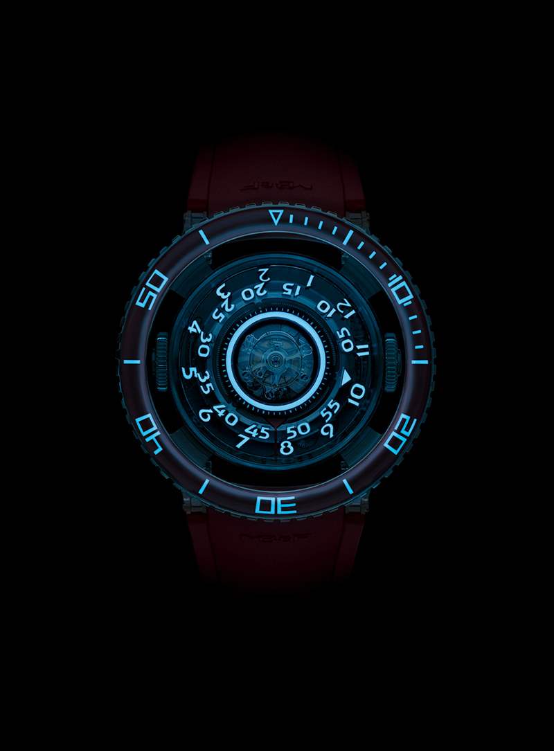 MB&F HM7 Aquapod 鉑金紅色腕表-復(fù)刻表