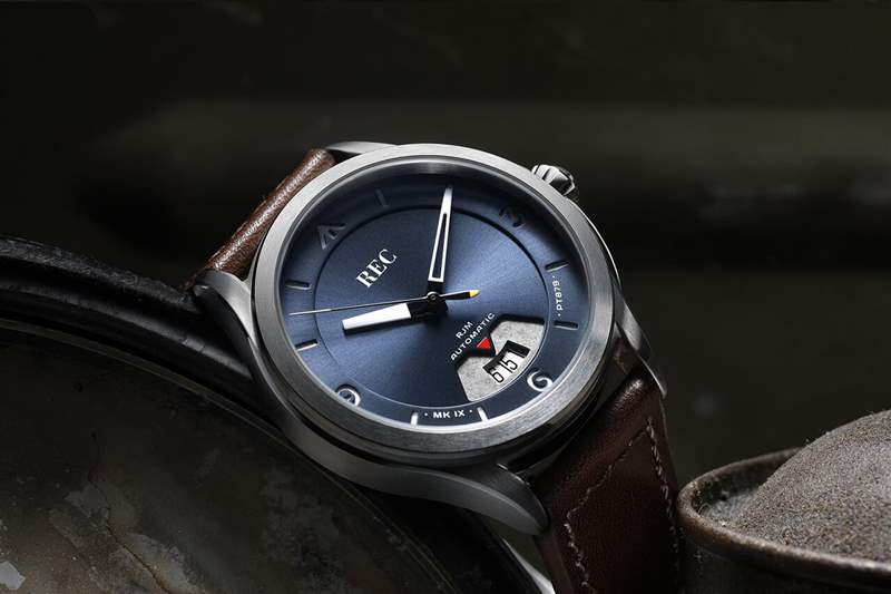 REC RJM 04 Bluebird噴火戰機藍盤手表-復刻表