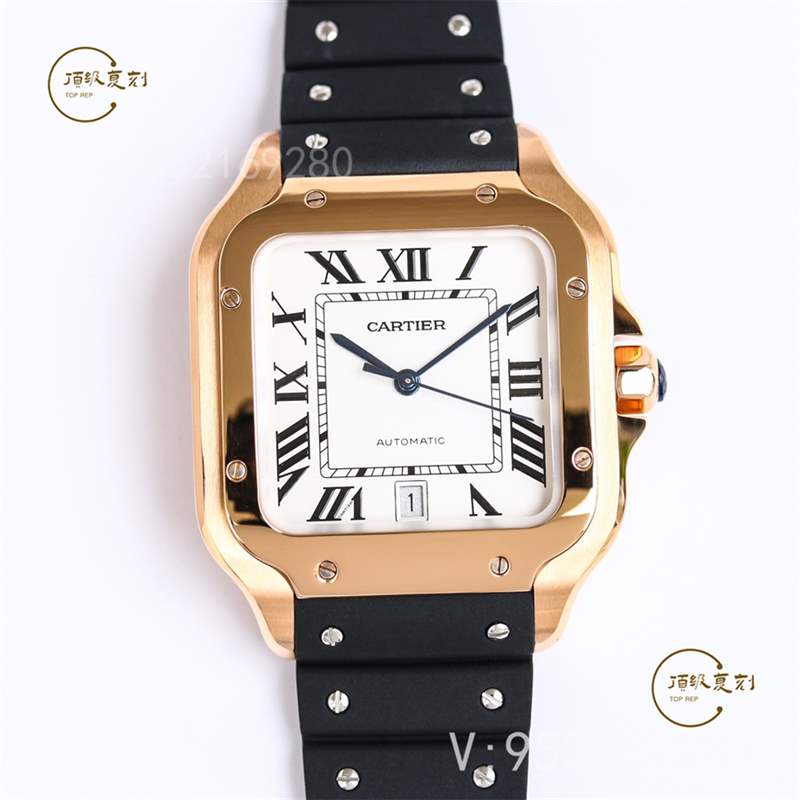 GF廠推出氟膠帶款式山度士復刻表,gf廠卡地亞山度士有哪些款式-復刻表