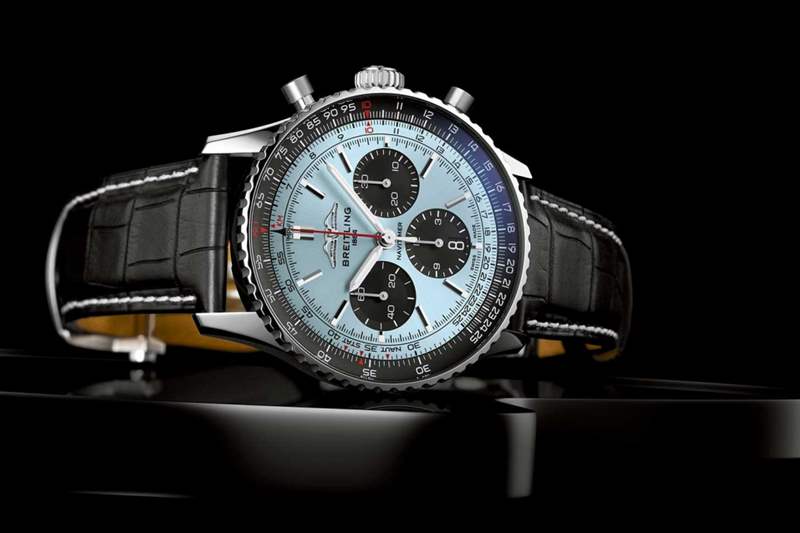 百年靈NAVITIMER B01 CHRONOGRAPH 43新鮮色系搶眼登場(chǎng)-復(fù)刻表