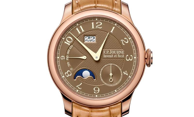 日期窗、月相窗再大一點，FP JOURNE Octa Automatique Lune Havana雪茄面月相表改版再現-復刻表