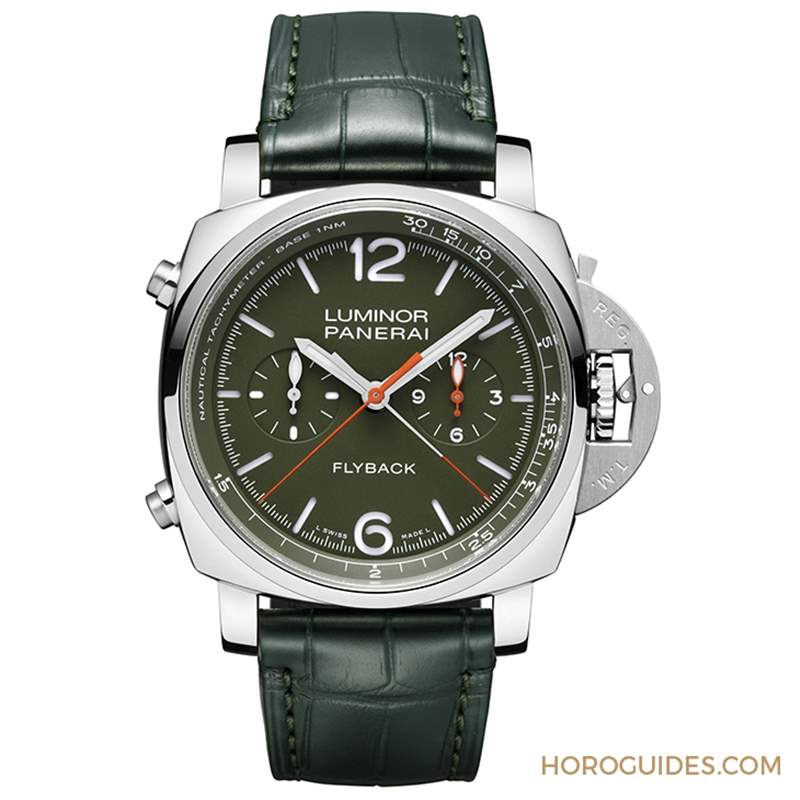 Panerai Luminor Chrono Flyback飛返計時新作二連發(fā),陶瓷殼、軍綠面各展特色-復刻表