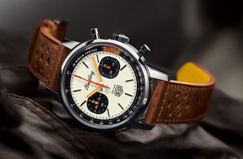 百年靈Breitling Top Time Deus限量版登場(chǎng)！新鮮感十足的復(fù)古味造型超搶眼-復(fù)刻表