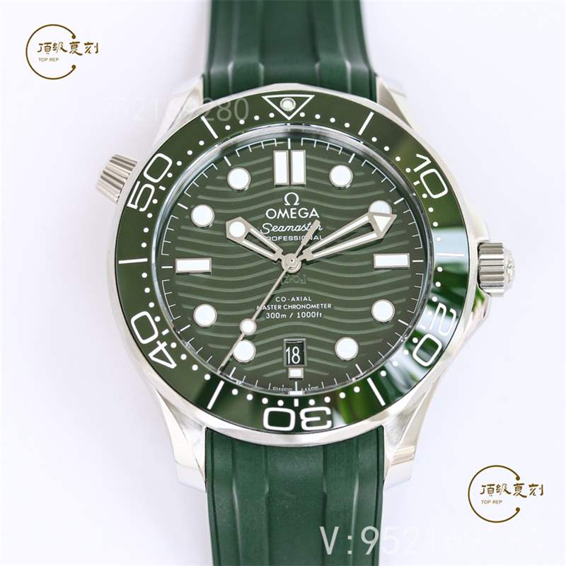 OR廠爆款綠盤海馬300上市,OR廠歐米茄海馬300綠盤做工如何-復刻表