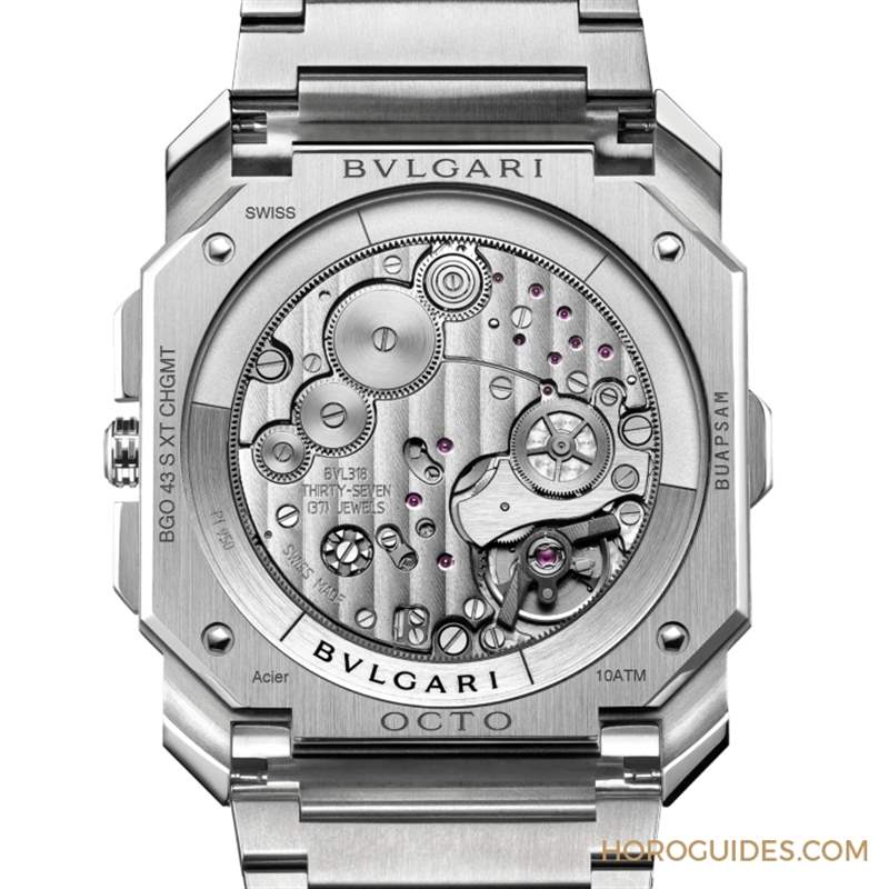 這樣的喀什米爾藍(lán)面,美絕了!BVLGARI Octo Finissimo超薄兩地時(shí)間計(jì)時(shí)碼表-復(fù)刻表