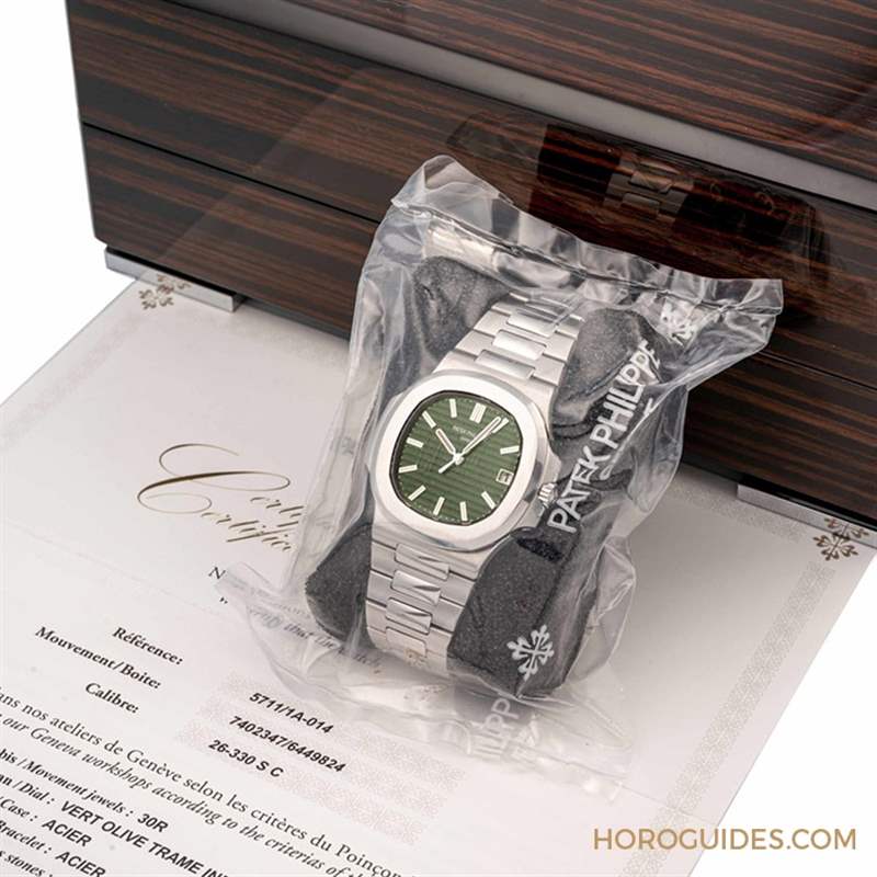 百達(dá)翡麗Nautilus 5711綠面首次登上拍賣，「單封Sealed」定價(jià)11倍落槌拍出-復(fù)刻表