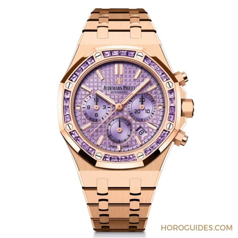 紫水晶圈！霜金彩虹圈！這是愛(ài)彼皇家橡樹表系里的盛世美顏-復(fù)刻表