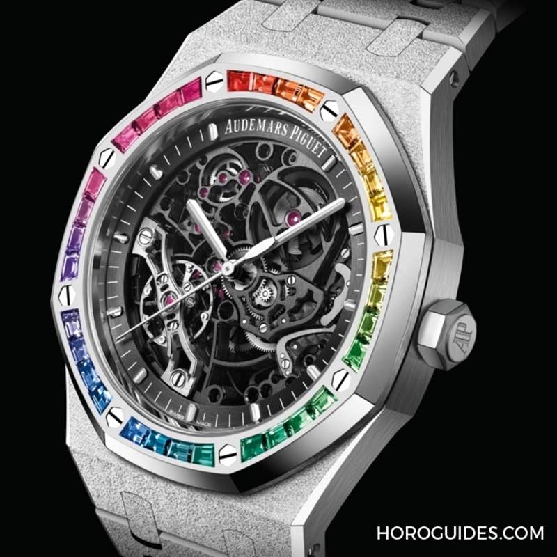 紫水晶圈！霜金彩虹圈！這是愛(ài)彼皇家橡樹表系里的盛世美顏-復(fù)刻表