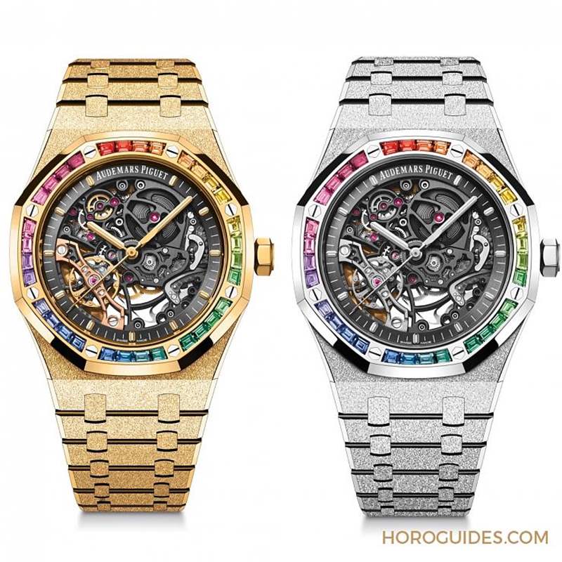 紫水晶圈！霜金彩虹圈！這是愛(ài)彼皇家橡樹表系里的盛世美顏-復(fù)刻表