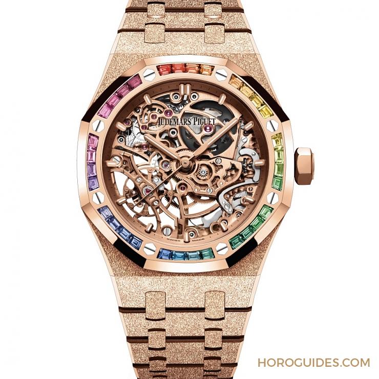 紫水晶圈！霜金彩虹圈！這是愛(ài)彼皇家橡樹表系里的盛世美顏-復(fù)刻表