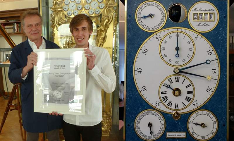 400年周期萬年歷專利!Mario Scarpatetti贏得FPJourne 2021年輕制表人才競賽-復刻表