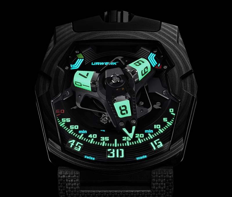 百年靈耐力職業鐵人三項-URWERK UR-220 SL 阿西莫夫-復刻表