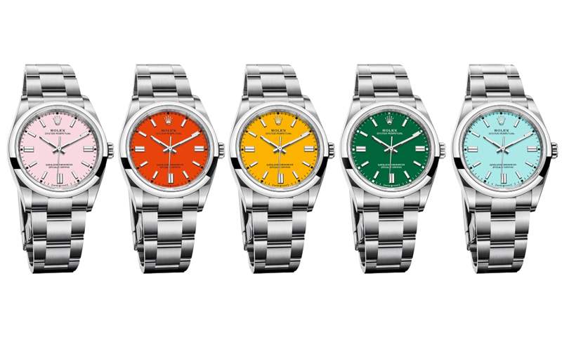 五彩繽紛！勞力士Oyster Perpetual 36一次推出五款新作-復刻表