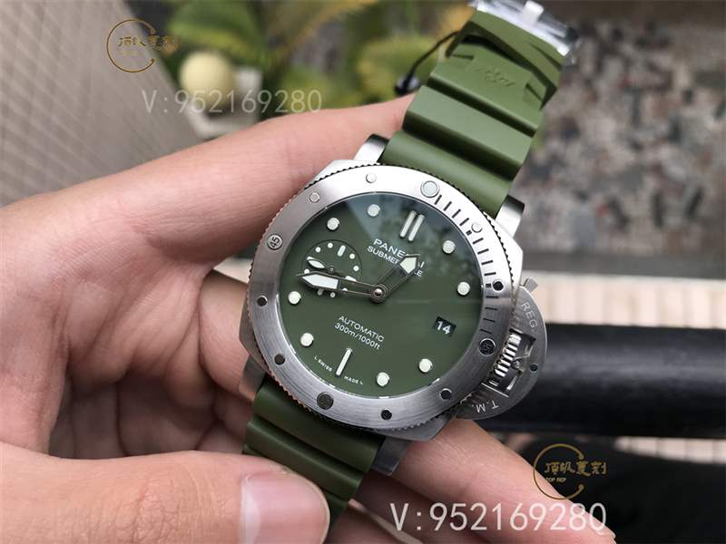 VS廠沛納海pam1055綠海魂復刻做工怎么樣,別具一格的軍綠色-復刻表