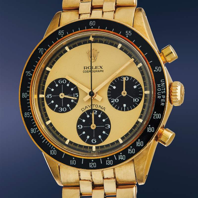 Rolex Paul Newman Daytona 6264將拍賣激罕檸檬面手表估值千萬-復刻表