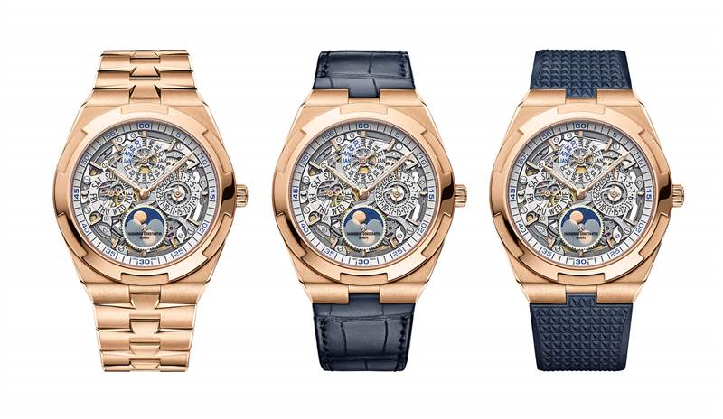 江詩丹頓超薄萬年歷鏤空月相腕表4300V-復刻表