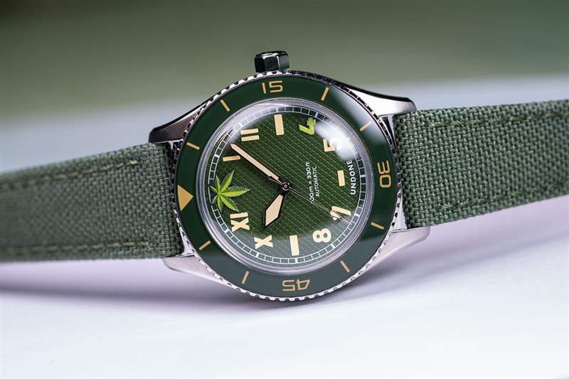 「國(guó)外小眾手表」昂當(dāng)UNDONE.420綠色葉子表盤(pán)手表-復(fù)刻表