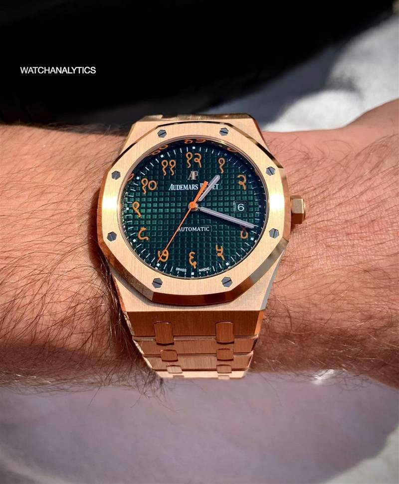 AUDEMARS PIGUET - 15409OR(IG@watchanalytics) AP皇家橡樹(shù)絕版15450ST手表最新行情藍(lán)色面盤(pán)比灰銀款貴2萬(wàn)美金-復(fù)刻表