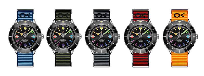 百年靈超級海洋'57 Heritage Capsule七彩系列A10370121B1A1-復刻表