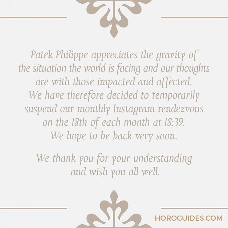 又見關廠!百達翡麗、愛彼、宇舶、百年靈宣布暫時關閉表廠-復刻表