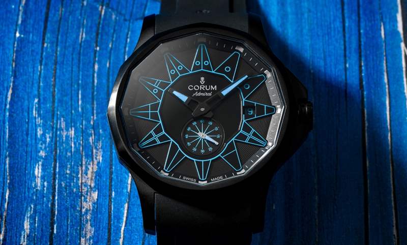 黑潮涌現(xiàn)，五色齊發(fā)｜Corum Admiral 42 Automatic Full Black-復(fù)刻表