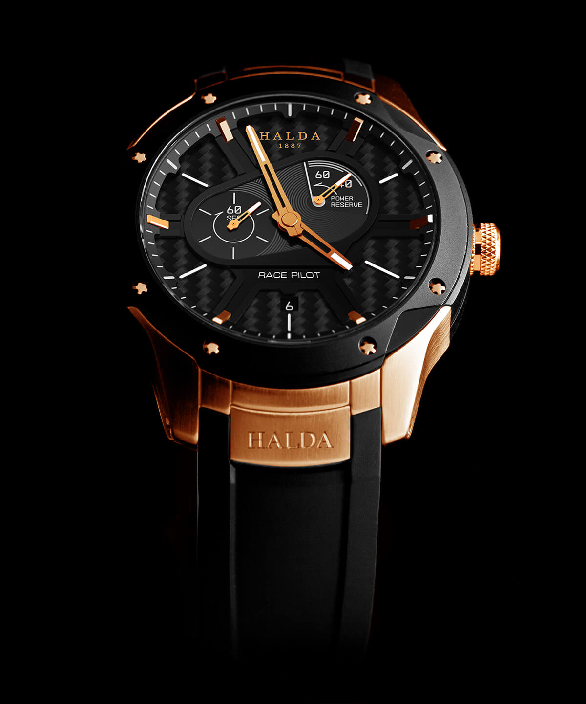 北歐小眾手表品牌Halda Race Pilot比賽的飛行員黃金版-復刻表
