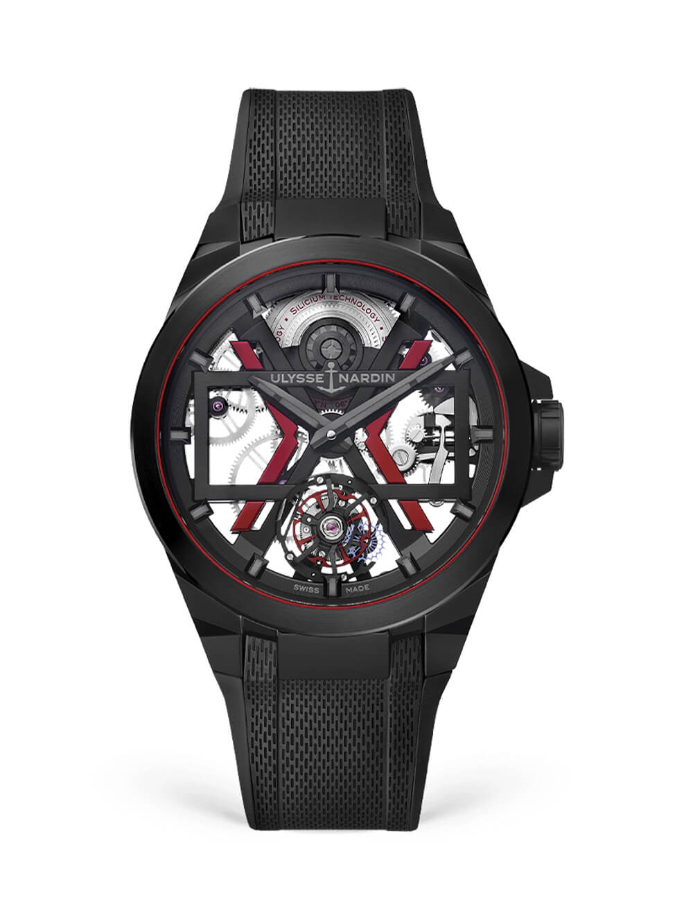 雅典表Ulysse Nardin Blast系列1723-400經(jīng)典機(jī)械設(shè)計(jì)腕表-復(fù)刻表