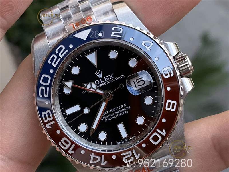 N廠勞力士格林尼治紅藍可樂圈「m126710blnr-0001」復刻做工評測-復刻表