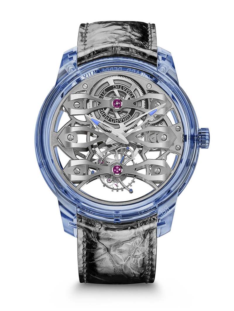 芝柏Quasar Azure限量版透視機(jī)械手表-復(fù)刻表