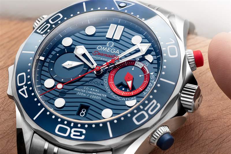 歐米茄海馬300米《美國杯》紅藍(lán)特別款計(jì)時(shí)腕表-復(fù)刻表