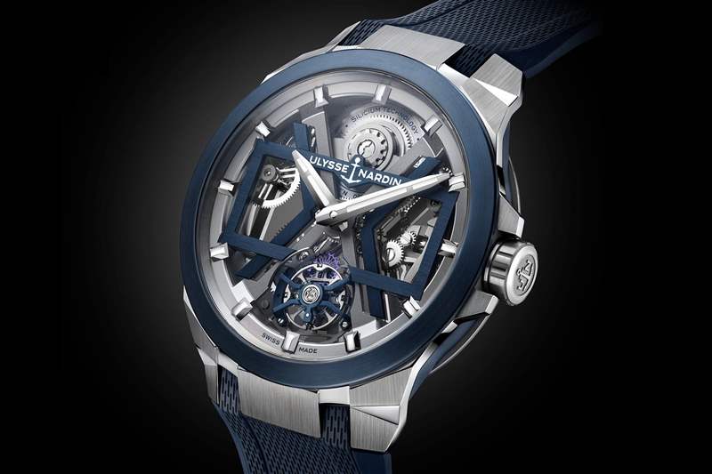 雅典表Ulysse Nardin Blast系列1723-400經(jīng)典機(jī)械設(shè)計(jì)腕表-復(fù)刻表
