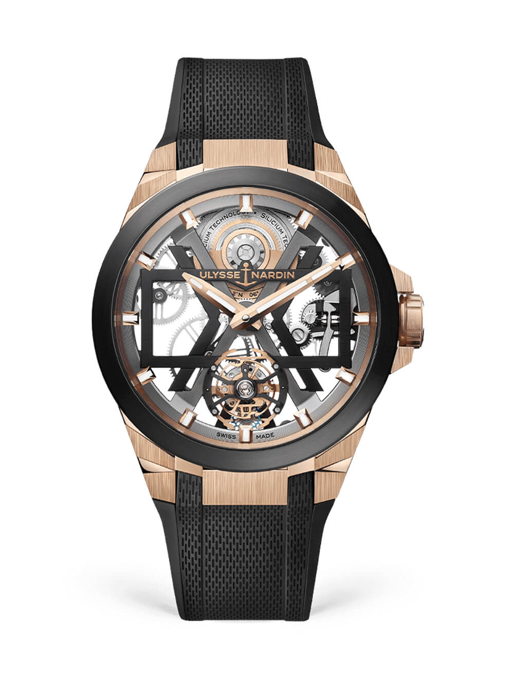 雅典表Ulysse Nardin Blast系列1723-400經(jīng)典機(jī)械設(shè)計(jì)腕表-復(fù)刻表