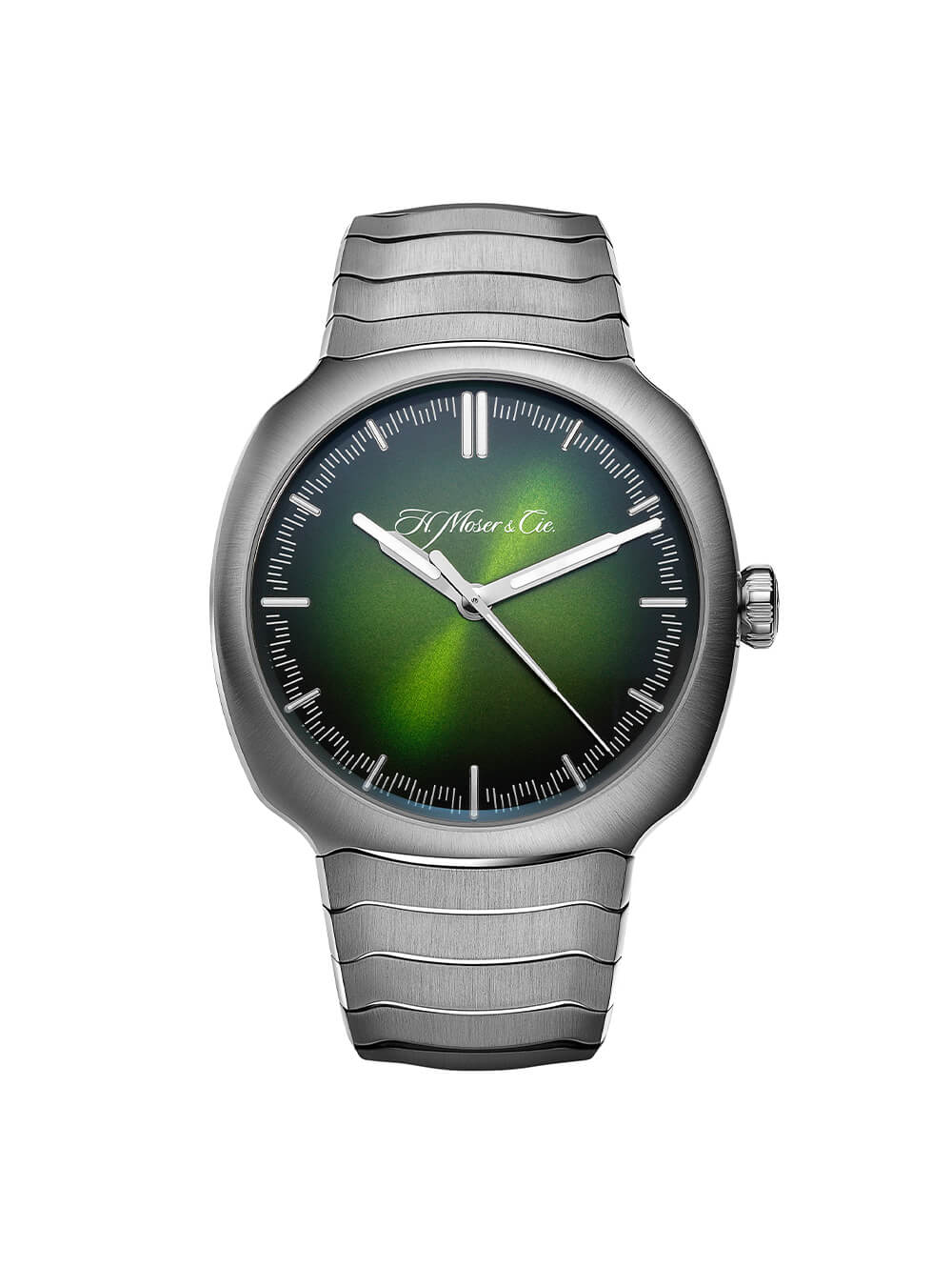 獨特的綠色表盤手表H. Moser & Cie Streamliner-復刻表