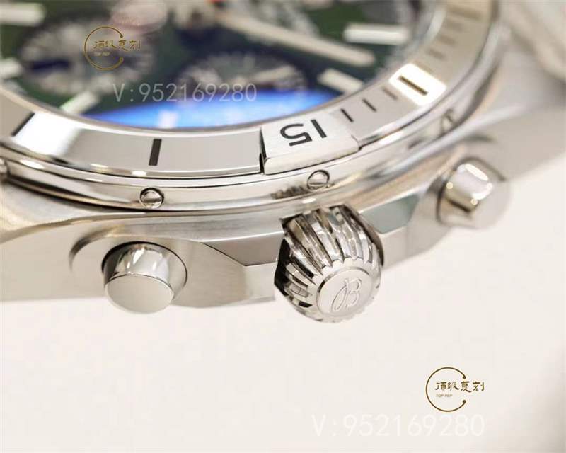 GF廠百年靈機(jī)械計(jì)時(shí)鋼王B01系列賓利綠盤(pán)復(fù)刻表做工評(píng)測(cè)-復(fù)刻表