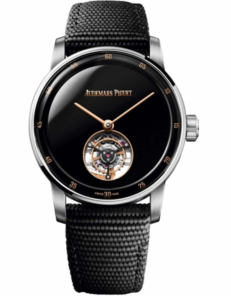 拿掉時標(biāo)更簡潔,自動上鏈飛行陀飛輪腕表-復(fù)刻表