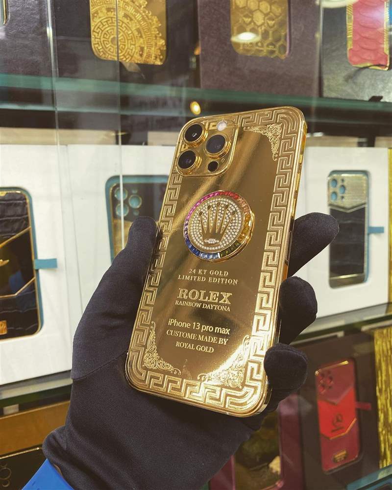 改裝Rolex 勞力士iPhone手機(IG@rg_phone_dxb) Rolex限量版iPhone開箱?24K金打造真土豪風范比戴勞力士更氣派-復刻表