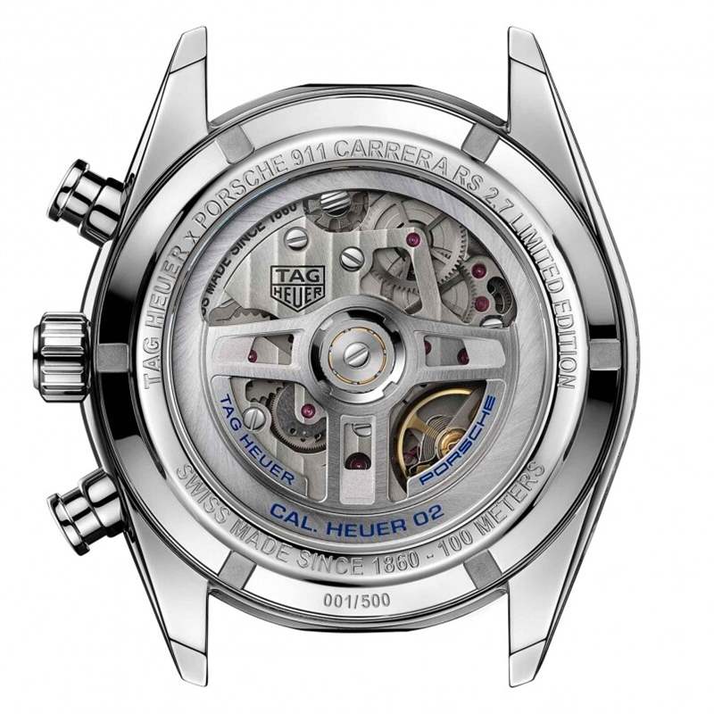 泰格豪雅卡萊拉 x 保時(shí)捷 RS 2.7 TAG HEUER X PORSCHE 定義版發(fā)布!慶祝911 Carrera RS 2.7 50周年-復(fù)刻表