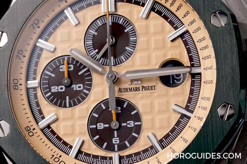 迷彩風愛彼ROO計時碼表第一次使用綠陶瓷-復刻表