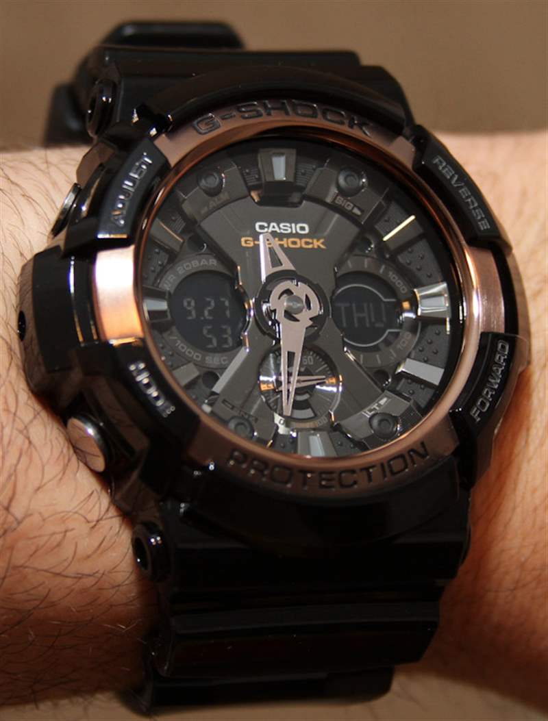 卡西歐G-Shock GA200RG手表評測-復(fù)刻表