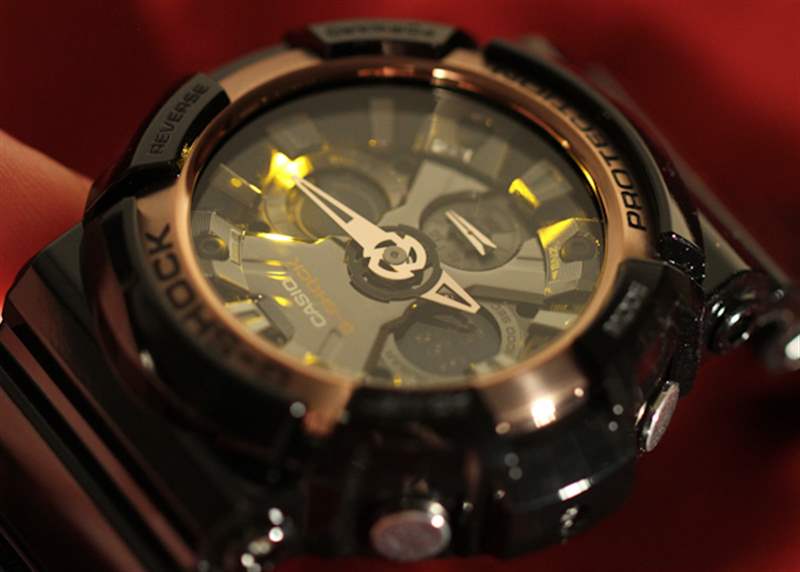 卡西歐G-Shock GA200RG手表評測-復(fù)刻表