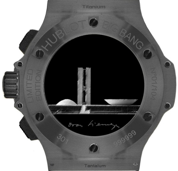 為建筑師奧斯卡·尼邁耶設(shè)計(jì)的Hublot Big Bang腕表-復(fù)刻表