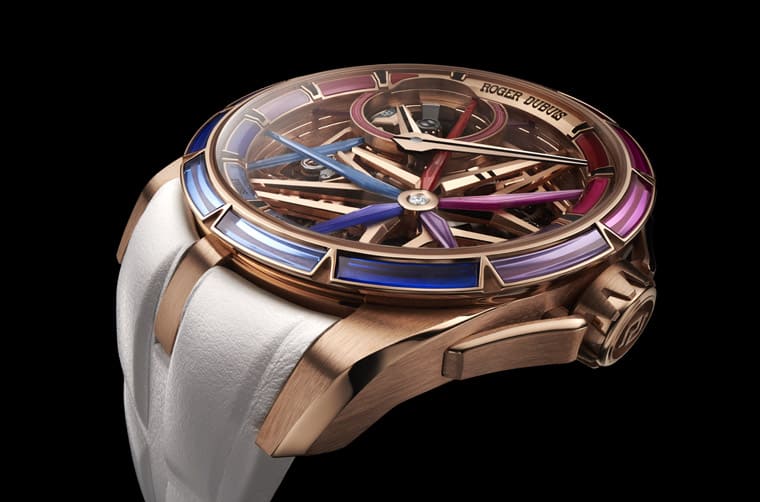 羅杰杜彼Excalibur結合尖晶石裝飾打造強烈夜光效果-復刻表