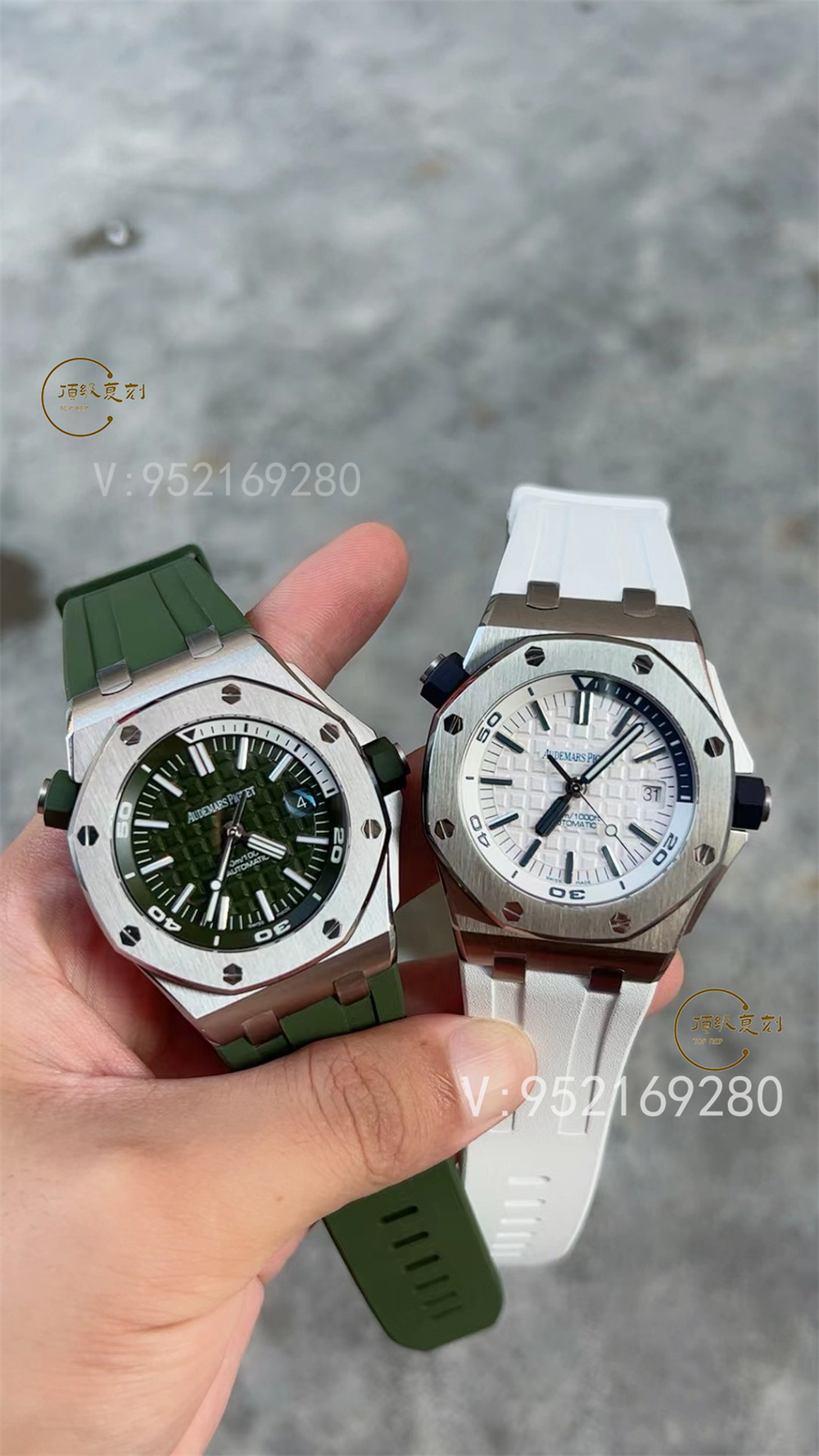 APS廠愛彼AP15710新配色綠/白盤一體機做工怎么樣-復刻表