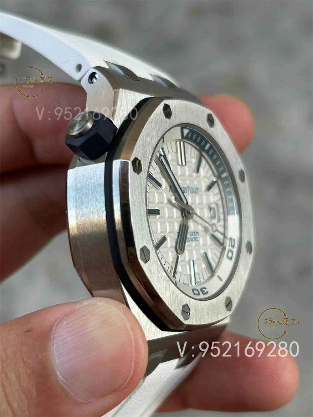 APS廠愛彼AP15710新配色綠/白盤一體機做工怎么樣-復刻表