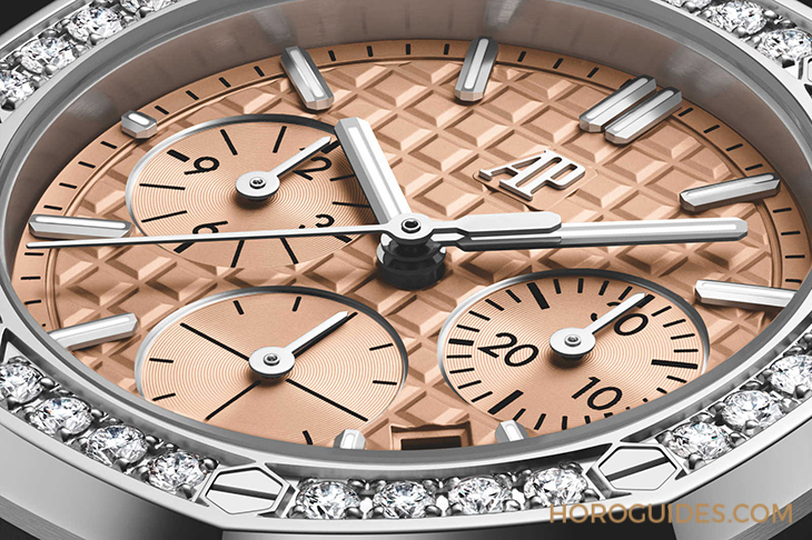 寶石圈與彩色面盤的華麗方程式|AP皇家橡樹離岸型37毫米自動(dòng)上鏈計(jì)時(shí)碼表-復(fù)刻表