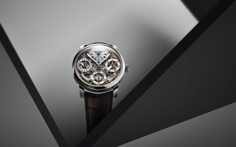 MB&F推出Legacy Machine Perpetual Stainless Steel鮭魚(yú)色表盤(pán)萬(wàn)年歷腕表-復(fù)刻表