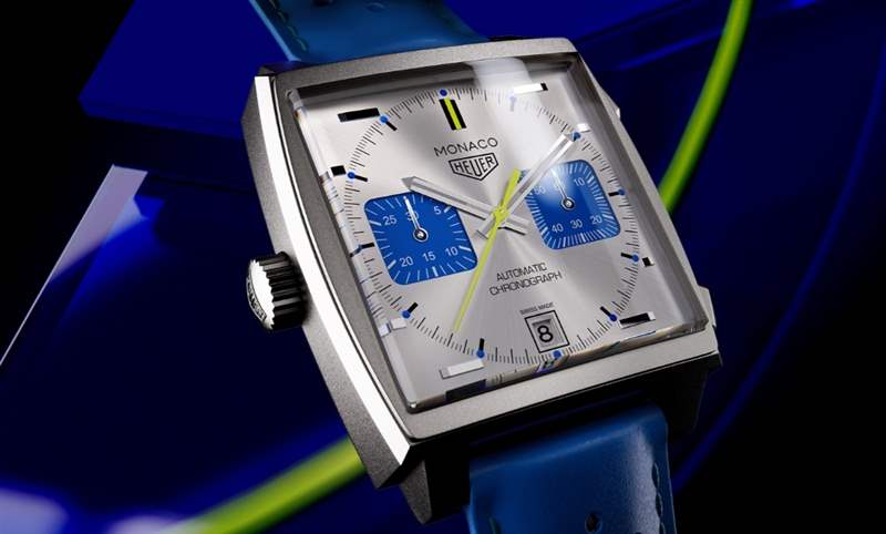 法國賽車藍來了,TAG Heuer Monaco計時碼表限量新色亮相-復(fù)刻表