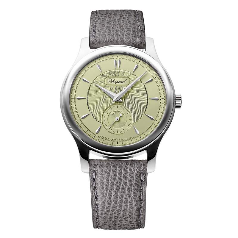 Chopard推出L.U.C 1860冰綠色表盤超薄腕表-復(fù)刻表